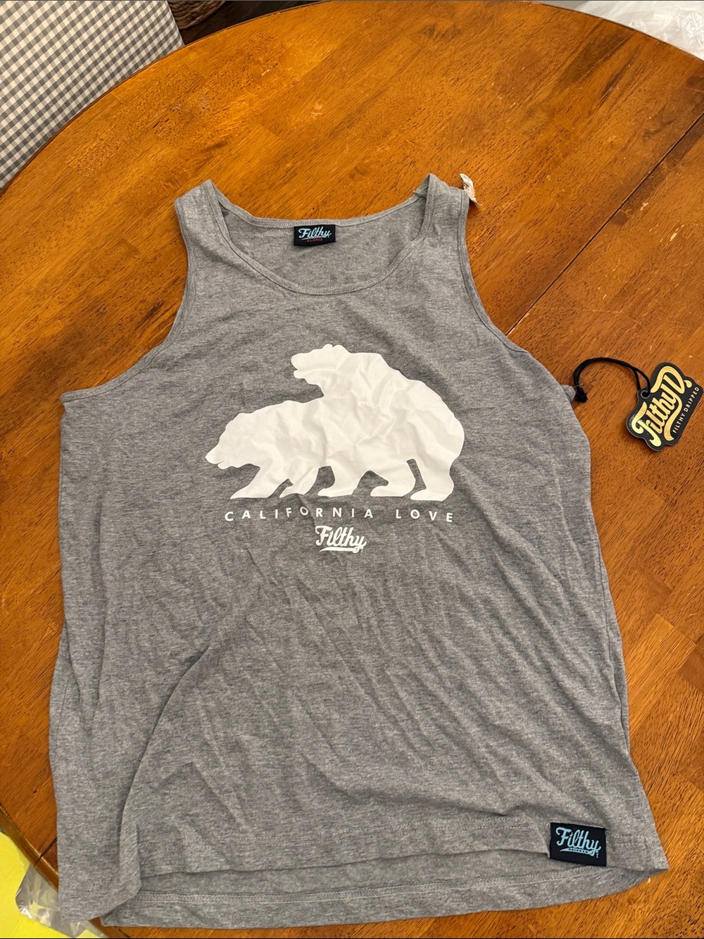 California Love Gray Men's Tank Top xl